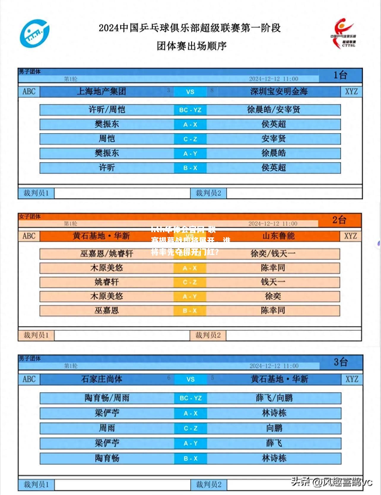 联赛揭幕战即将展开，谁将率先夺得开门红？